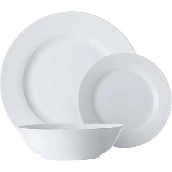 Maxwell & Williams White Basics European Rim Dinner Set 12 Piece