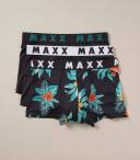 Maxx 3 Pack Microfibre Trunks - Floral | Black | XXL
