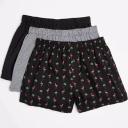 Maxx 3 Pack Woven Boxers - Flamingo