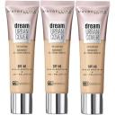 Maybelline Dream Urban Cover Makeup SPF40 30ml 112 Natural Ivory - 3 Pack
