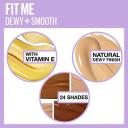 Maybelline Fit Me Dewy + Smooth Foundation, Toffee