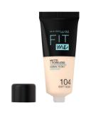 Maybelline Fit Me Matte & Poreless Foundation 104 Soft Ivory 30ml