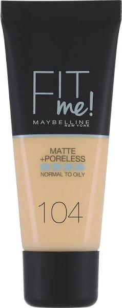 Maybelline Fit Me Matte & Poreless Foundation 104 Soft Ivory 30ml