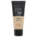 Maybelline Fit Me Matte & Poreless Foundation 105 Natural Ivory 30ml
