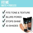 Maybelline Fit Me Matte & Poreless Foundation 105 Natural Ivory 30ml