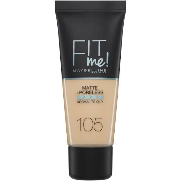 Maybelline Fit Me Matte & Poreless Foundation 105 Natural Ivory 30ml