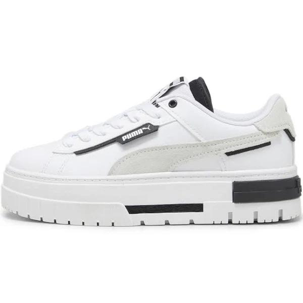 Mayze Crashed Women's Sneakers in White/Black, Size 10.5 by Puma