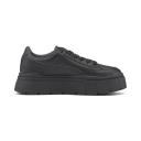 Mayze Stack Leather Women's Sneakers in Black, Size 8.5 by Puma