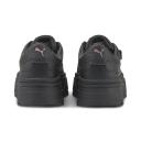 Mayze Stack Leather Women's Sneakers in Black, Size 8.5 by Puma