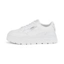 Mayze Stack Leather Women's Sneakers in White, Size 8 by Puma