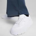 Mayze Stack Leather Women's Sneakers in White, Size 8 by Puma