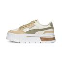 Mayze Stack Luxe Women's Sneakers in Whisper White/Pale Khaki, Size 5.5 by Puma