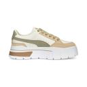 Mayze Stack Luxe Women's Sneakers in Whisper White/Pale Khaki, Size 5.5 by Puma