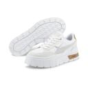 Mayze Stack Luxe Women's Sneakers in White/Frosted Ivory, Size 8.5 by Puma