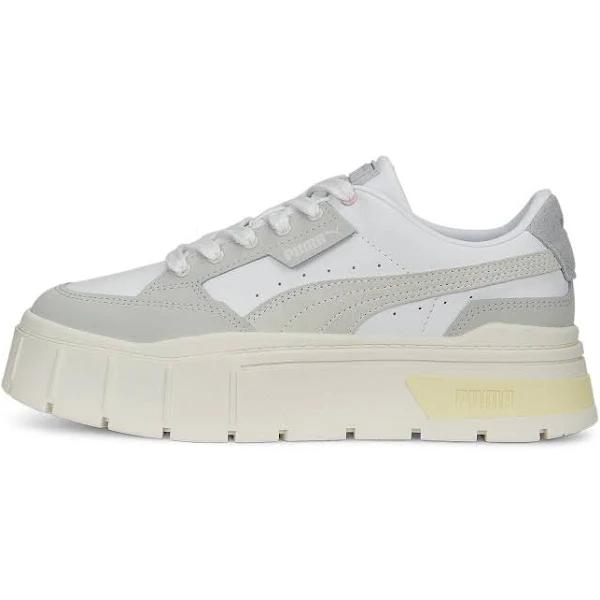 Mayze Stack Luxe Women's Sneakers in White/Nimbus Cloud, Size 11 by Puma