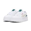 Mayze Stack Women's Sneakers in White/Malachite, Size 10.5 by Puma