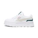 Mayze Stack Women's Sneakers in White/Malachite, Size 5.5 by Puma