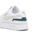 Mayze Stack Women's Sneakers in White/Malachite, Size 5.5 by Puma