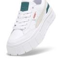 Mayze Stack Women's Sneakers in White/Malachite, Size 5.5 by Puma