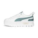 Mayze Women's Sneakers in White/Adriatic, Size 9.5 by Puma