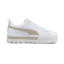 Mayze Women's Sneakers in White/Peyote, Size 6.5 by Puma