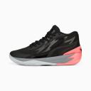 MB.02 Flare Basketball Shoes in Black/Sunset Glow, Size: 11 by PUMA
