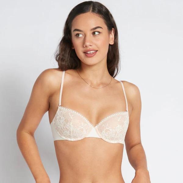 Me by Bendon Naturally Me Contour Bra in Gardenia/Rose Cloud