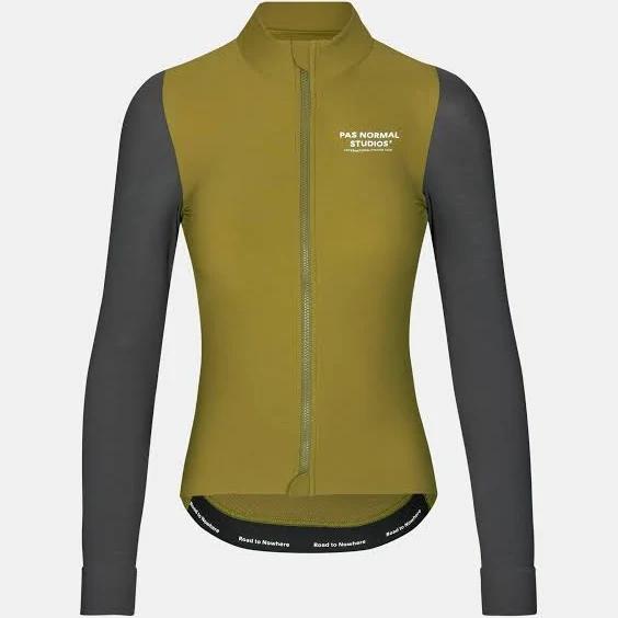 Mechanism Long Sleeve Jersey - Deep Grey/ Green XL