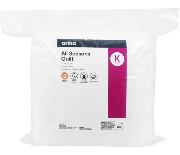 Medium Warmth All Seasons Quilt - King Bed