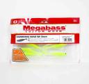 Megabass Worm Hazedon Shad SW 3 Inch Glow Chart Lime