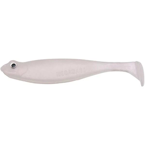 Megabass Worm Hazedon Shad SW 3 inch Glow Pearl White