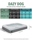 Memory Foam Dog Bed - Grey Shag Extra Large