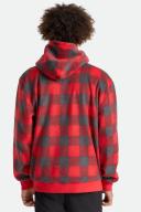Men's Beta Arctic Fleece Hood in Red/Charcoal Grey Plaid XL
