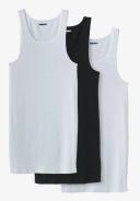 Men's Big & Tall Cotton Tank Undershirt 3-Pack by KingSize in Assorted Basic (Size L)