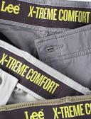 Men's Big & Tall Extreme Comfort Khaki by Lee in Black (Size 52 32)