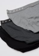 Men's Boss 3-Pack Cotton Briefs, Size Medium - Grey