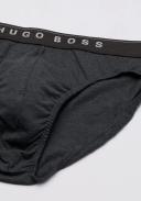 Men's Boss 3-Pack Cotton Briefs, Size Medium - Grey
