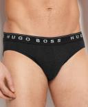 Men's Boss 3-Pack Cotton Briefs, Size Medium - Grey