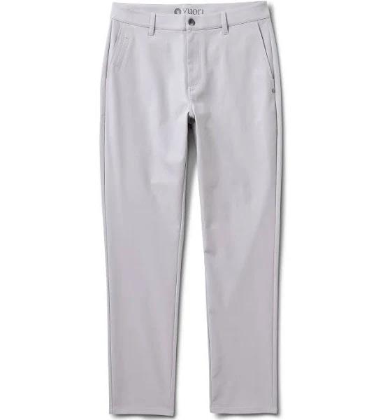 Men's Cascade Tech Chino Pant by Vuori | 32 | Grey | Fog | Lightweight | Breathable | Versatile