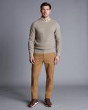 Men's Cotton Chino Trousers - Yellow