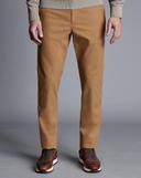 Men's Cotton Chino Trousers - Yellow