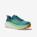 Men's Hoka Bondi 8 Running Shoes, 8, Red Alert/Flame