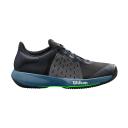 Men's Kaos Swift Tennis Shoe (2022) Black/China Blue/Green / 9.5 US