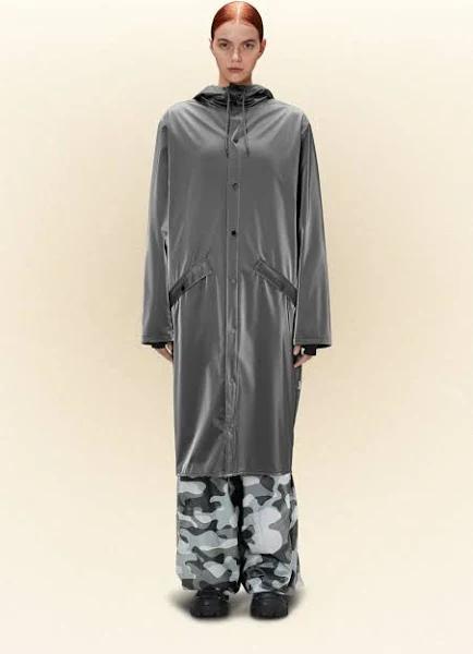Men's Longer Jacket | Buy Men's Longer Jacket from Rains Metallic Grey / S