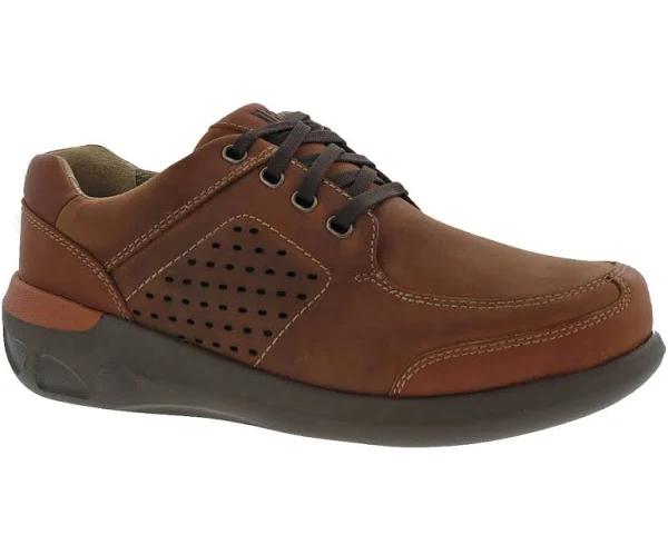 Men's Miles Casual Shoes by Drew in Camel Leather (Size 9 1/2 M)