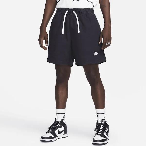 Men's Nike Club Woven Washed Flow Shorts - Black