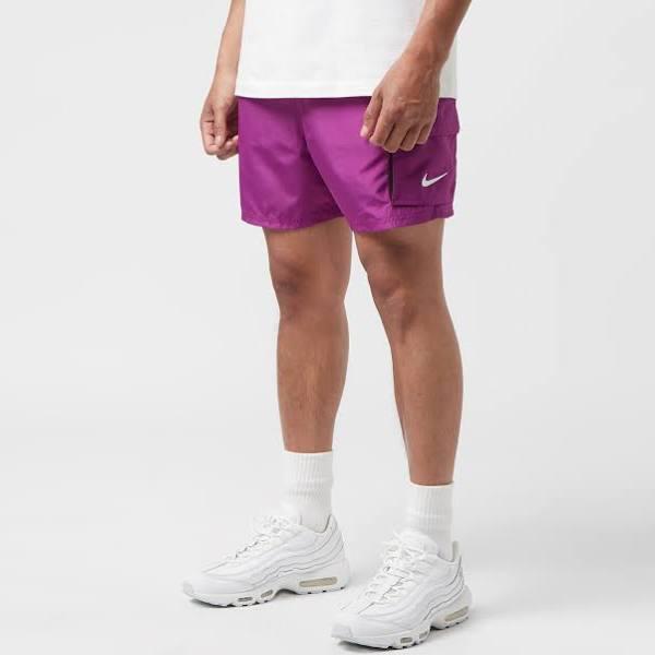 Men's Nike Swim 5" Cargo Volley Shorts - Purple
