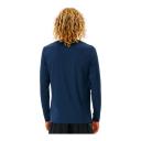 Men's Rip Curl Corp Icon Long Sleeve UV Rashguard Rashvest (Colour: Black, Size: M)