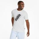 Men's Short Sleeve T-Shirt Puma Power Logo M White L