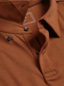 Men's Smart Jersey Cotton Polo - Toffee by Charles Tyrwhitt